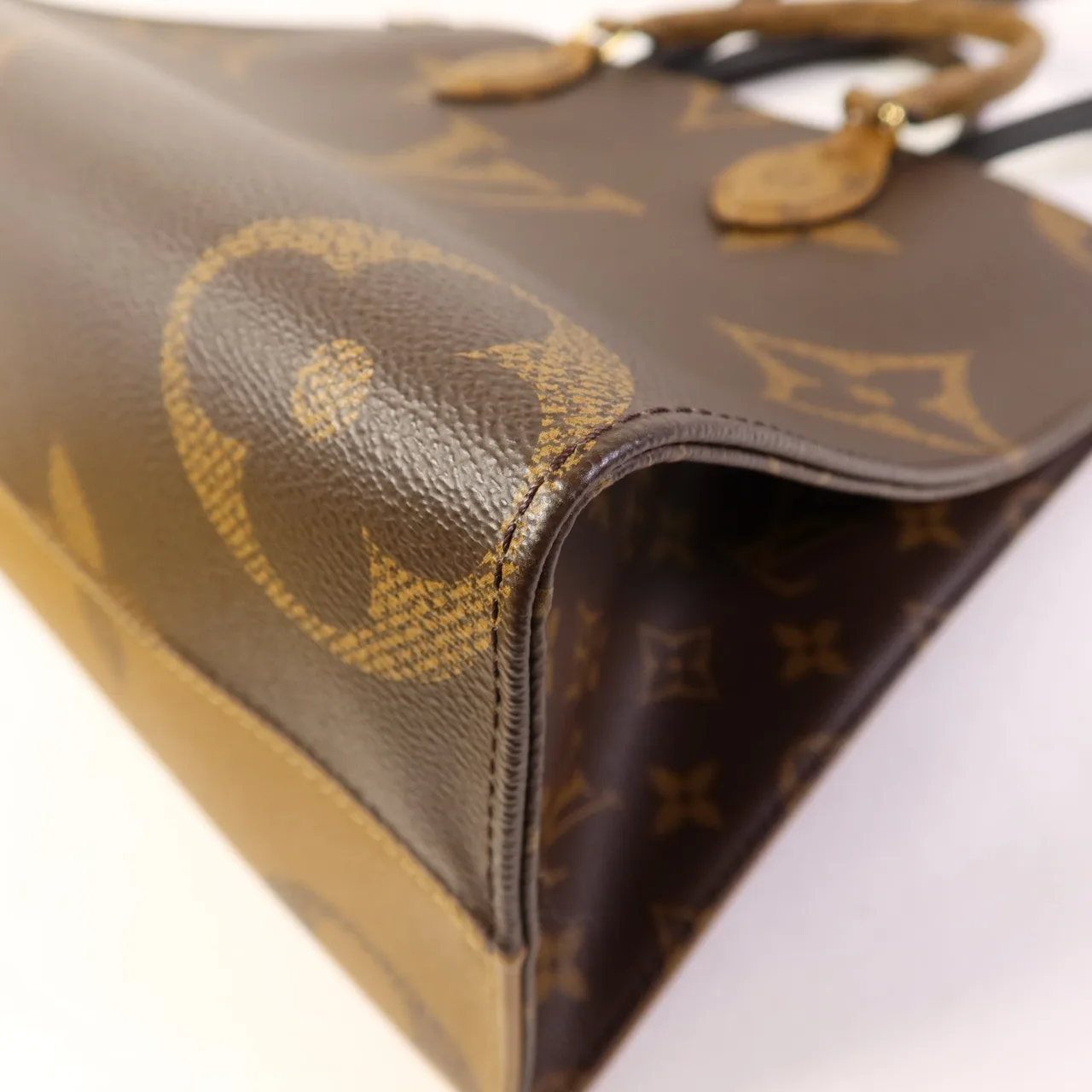 LOUIS VUITTON OnTheGo M45321 兩用包 塗層帆布 棕色 塗層帆布 中古品A - 縮圖 9
