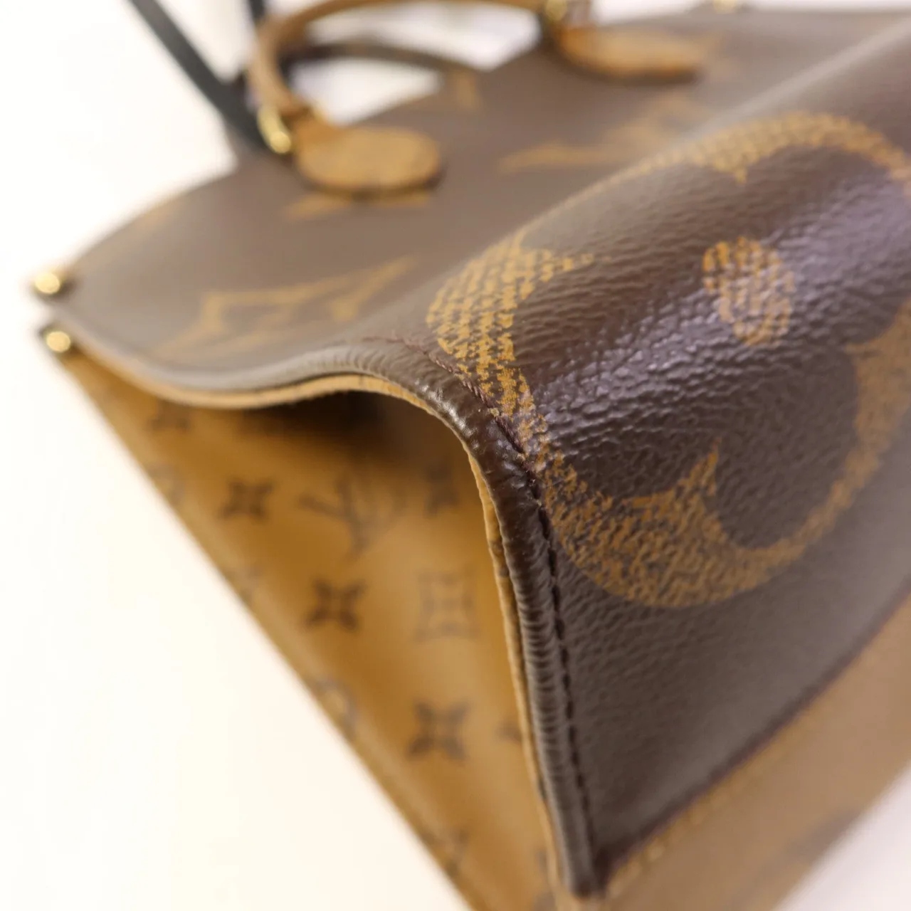 LOUIS VUITTON OnTheGo M45321 兩用包 塗層帆布 棕色 塗層帆布 中古品A - 縮圖 10