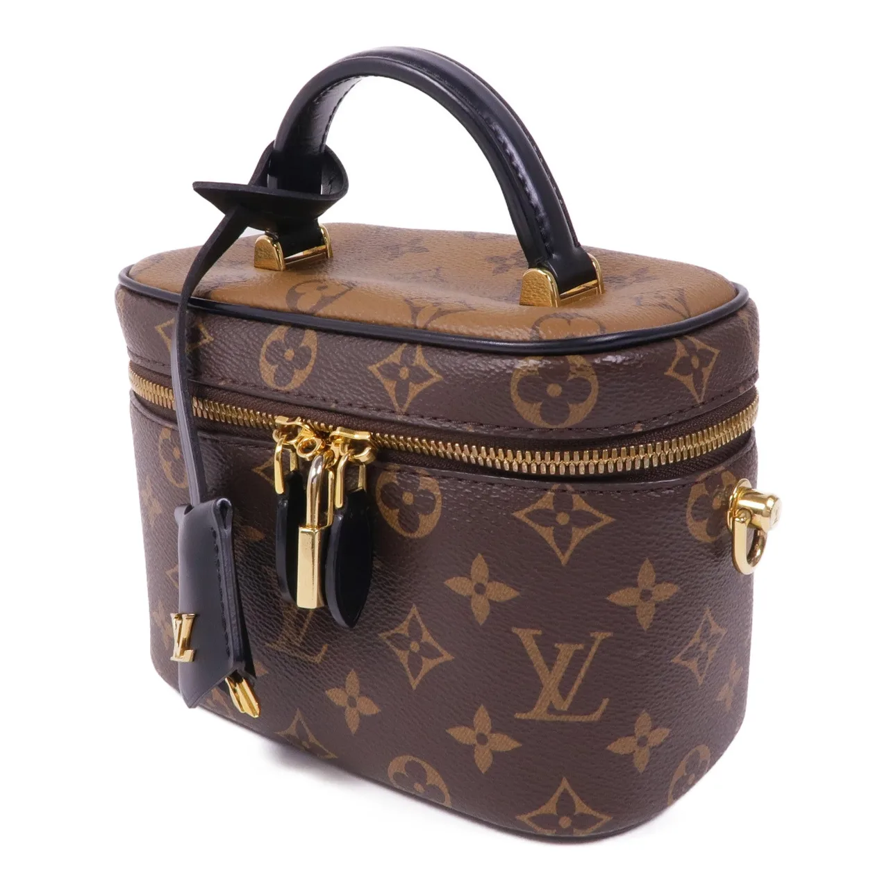 LOUIS VUITTON Vanity M45165 兩用包 塗層帆布 棕色 塗層帆布 中古品B - 縮圖 3
