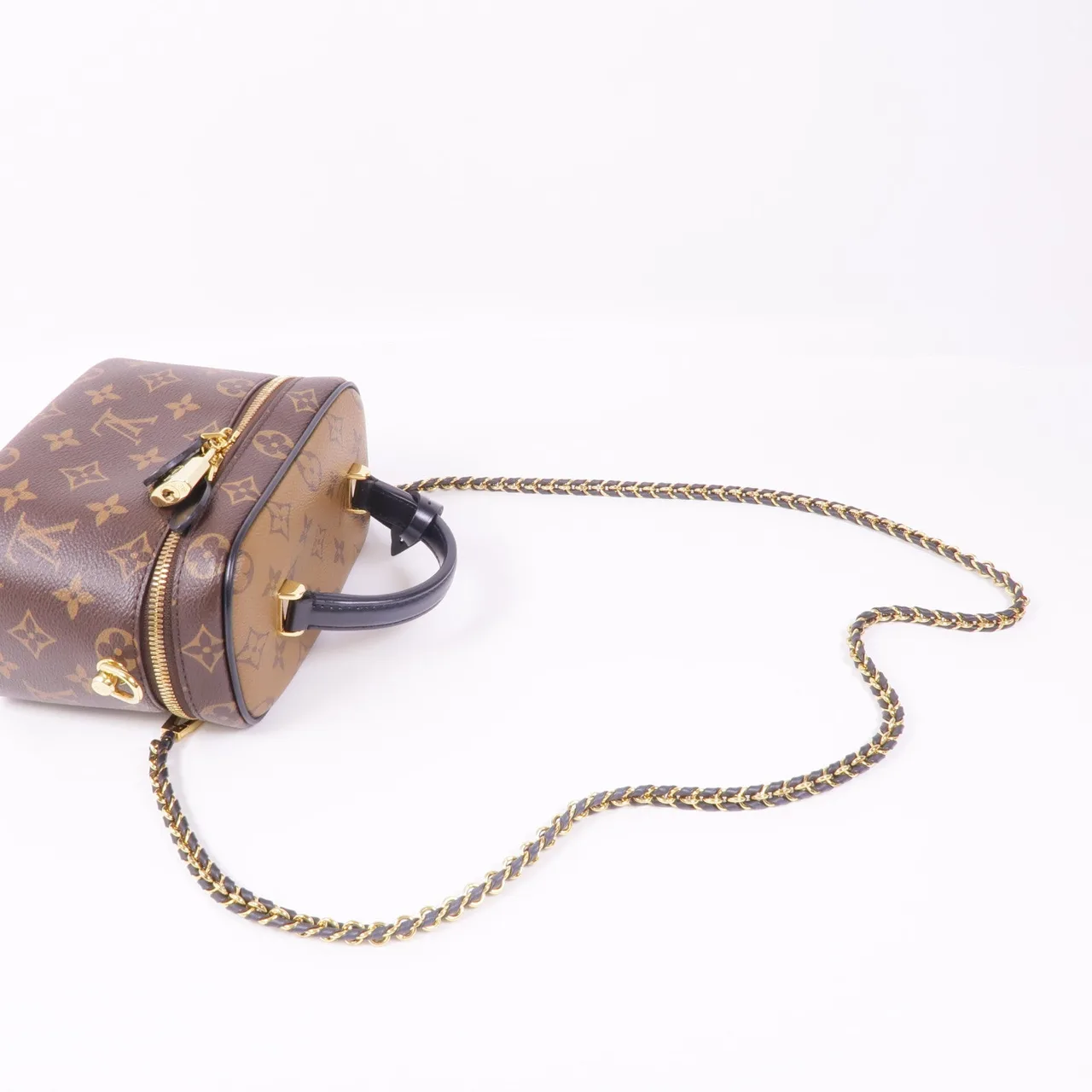 LOUIS VUITTON Vanity M45165 兩用包 塗層帆布 棕色 塗層帆布 中古品B - 縮圖 5