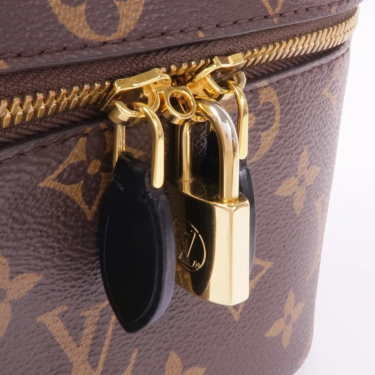LOUIS VUITTON Vanity M45165 兩用包 塗層帆布 棕色 塗層帆布 中古品B - 縮圖 10