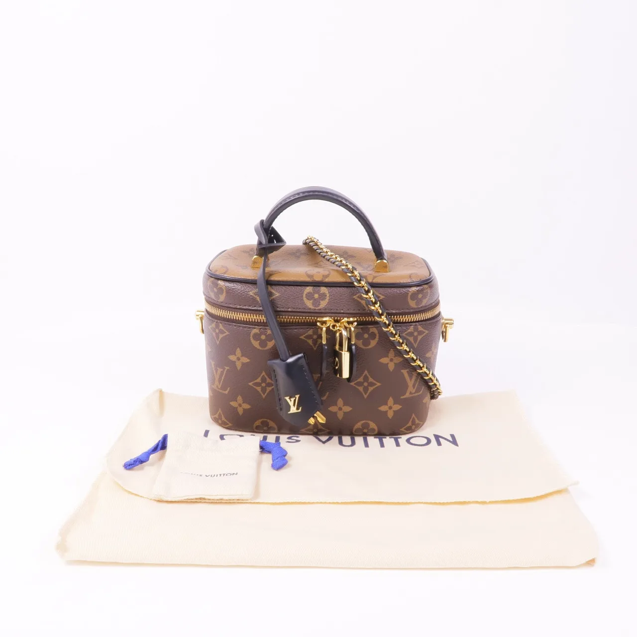 LOUIS VUITTON Vanity M45165 兩用包 塗層帆布 棕色 塗層帆布 中古品B - 縮圖 13