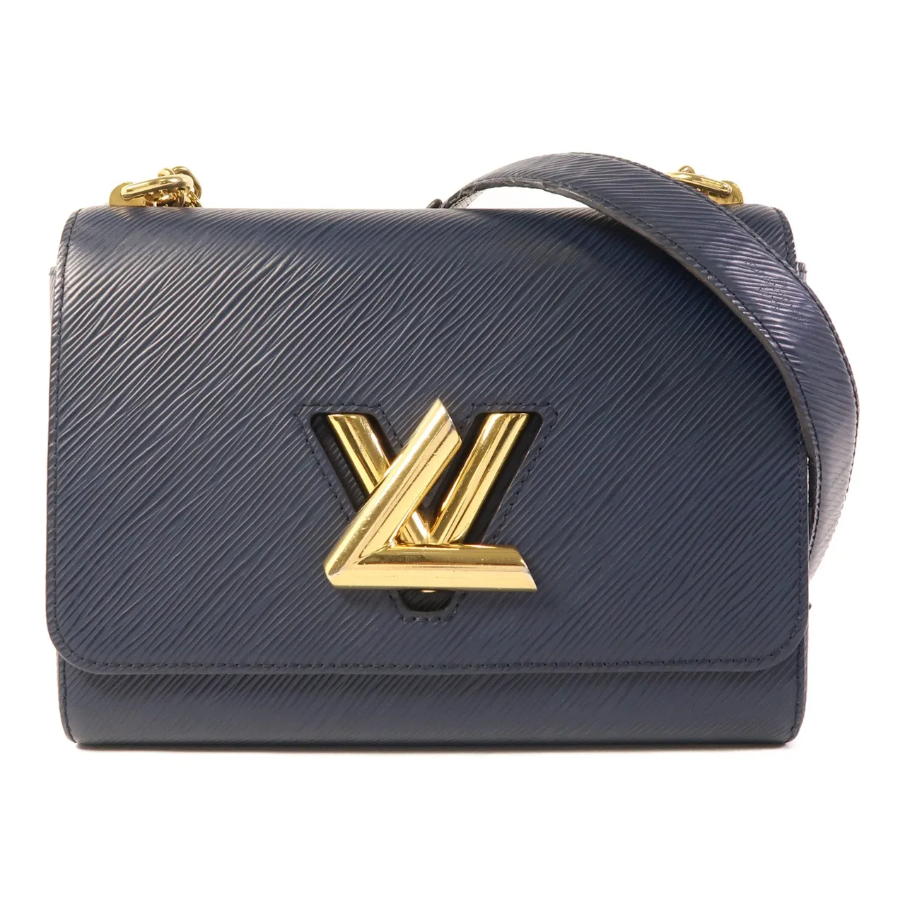 LOUIS VUITTON Twist M53090 肩背包 皮革 藍色 / Blue