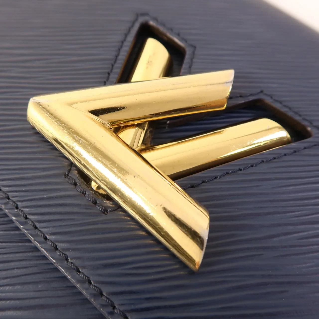 LOUIS VUITTON Twist M53090 肩背包 皮革 藍色 / Blue 皮革 中古品B - 縮圖 8