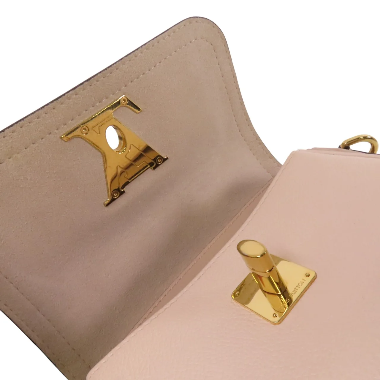 LOUIS VUITTON Lock Me M58554 肩背包 牛皮 米色 牛皮 中古品A - 縮圖 8