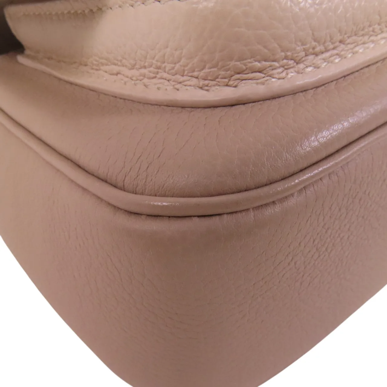 LOUIS VUITTON Lock Me M58554 肩背包 牛皮 米色 牛皮 中古品A - 縮圖 11