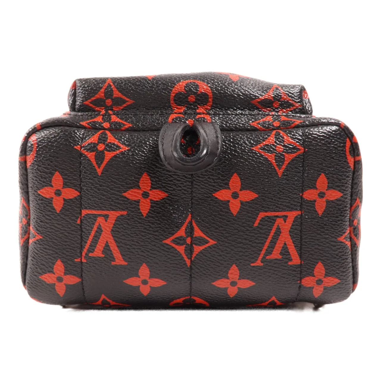 LOUIS VUITTON Palm Springs M41457 背包 塗層帆布 黑色 / 紅色 / Black/Red 塗層帆布 中古品B - 縮圖 4