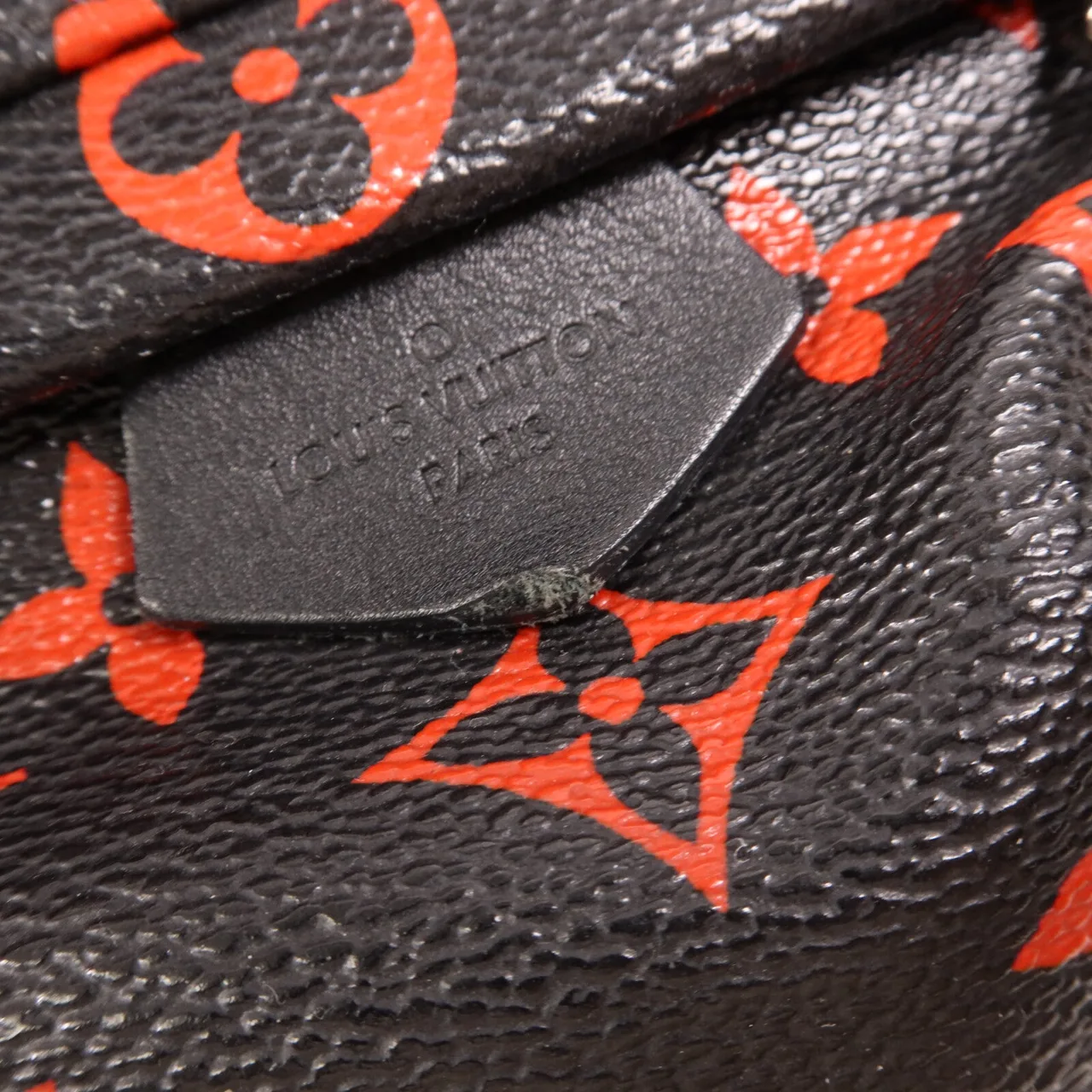 LOUIS VUITTON Palm Springs M41457 背包 塗層帆布 黑色 / 紅色 / Black/Red 塗層帆布 中古品B - 縮圖 7