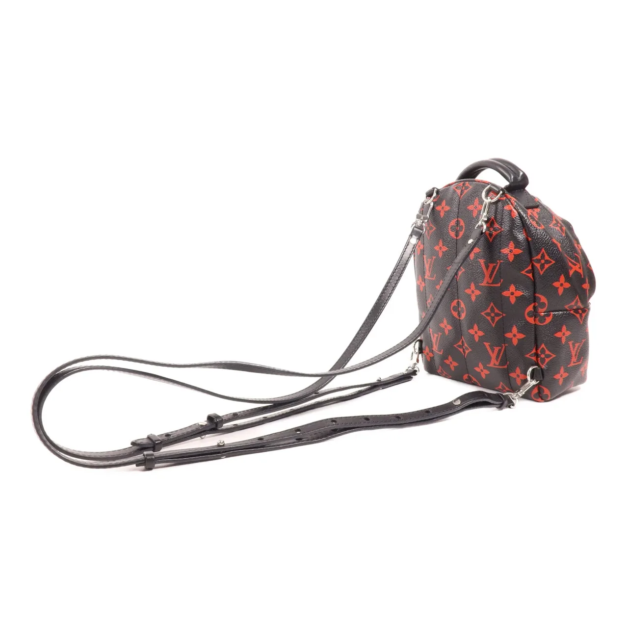 LOUIS VUITTON Palm Springs M41457 背包 塗層帆布 黑色 / 紅色 / Black/Red 塗層帆布 中古品B - 縮圖 10