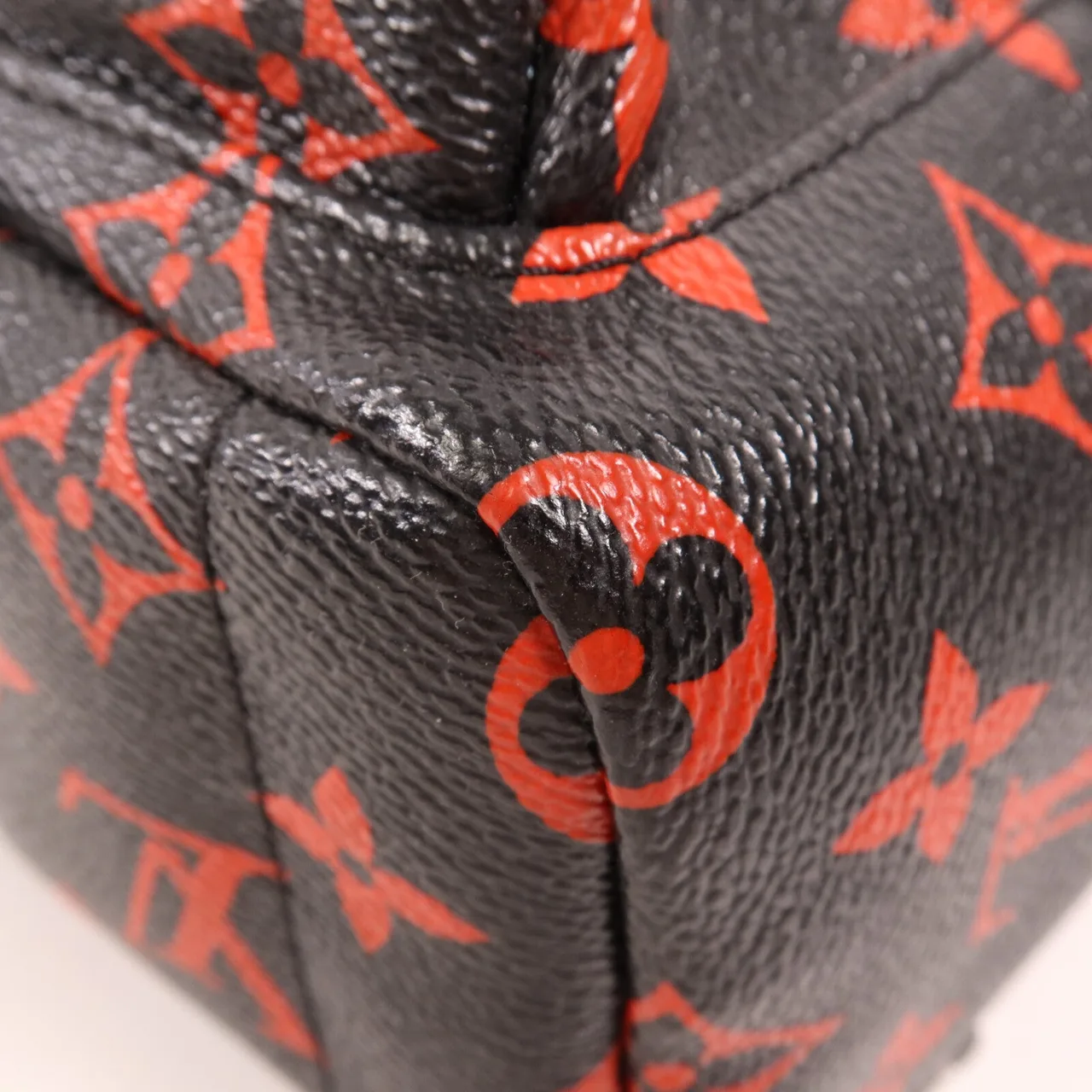 LOUIS VUITTON Palm Springs M41457 背包 塗層帆布 黑色 / 紅色 / Black/Red 塗層帆布 中古品B - 縮圖 11