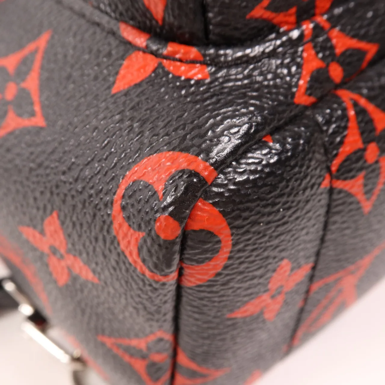 LOUIS VUITTON Palm Springs M41457 背包 塗層帆布 黑色 / 紅色 / Black/Red 塗層帆布 中古品B - 縮圖 12