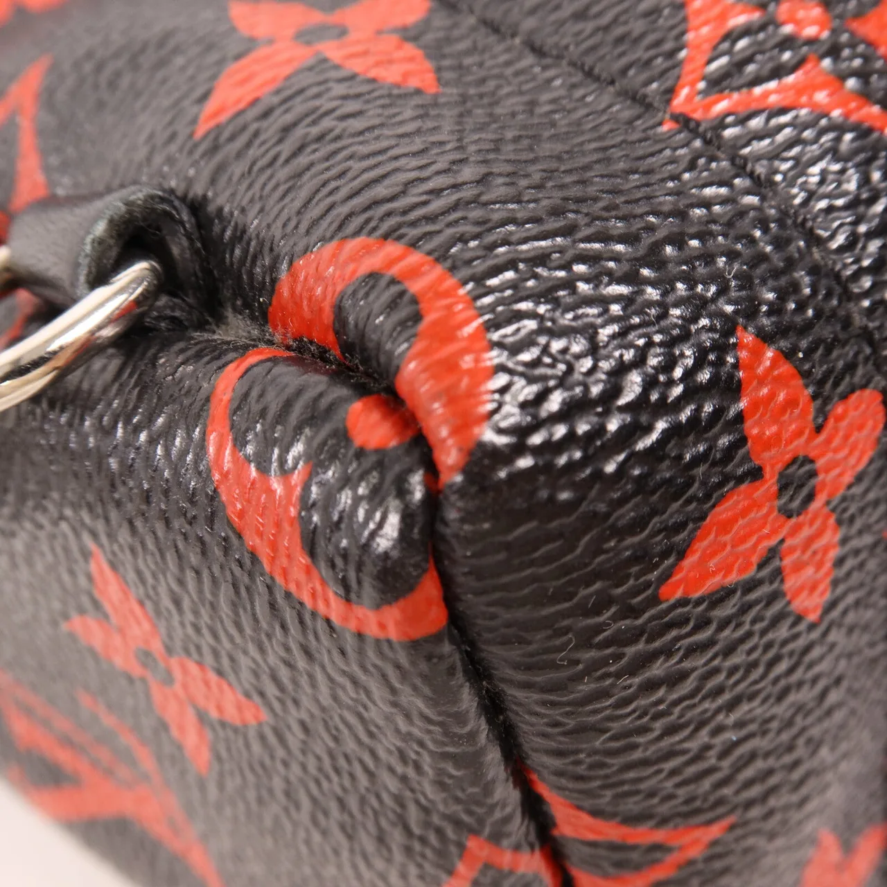 LOUIS VUITTON Palm Springs M41457 背包 塗層帆布 黑色 / 紅色 / Black/Red 塗層帆布 中古品B - 縮圖 14