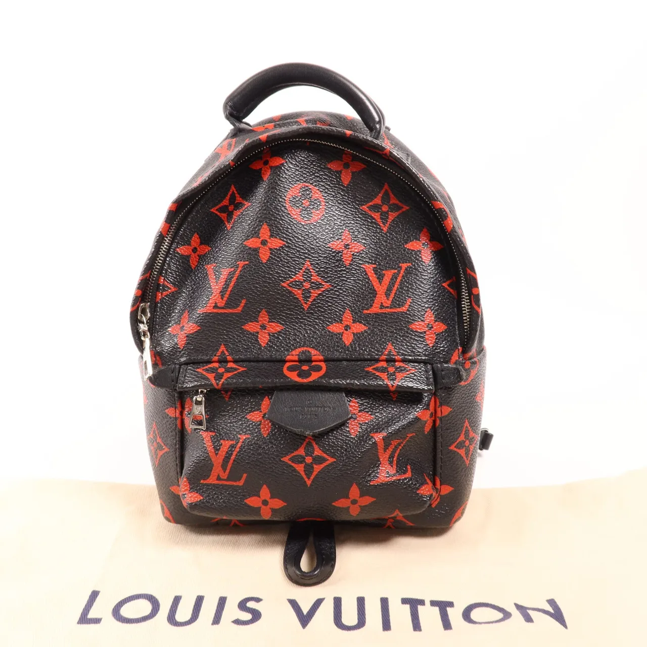 LOUIS VUITTON Palm Springs M41457 背包 塗層帆布 黑色 / 紅色 / Black/Red 塗層帆布 中古品B - 縮圖 15