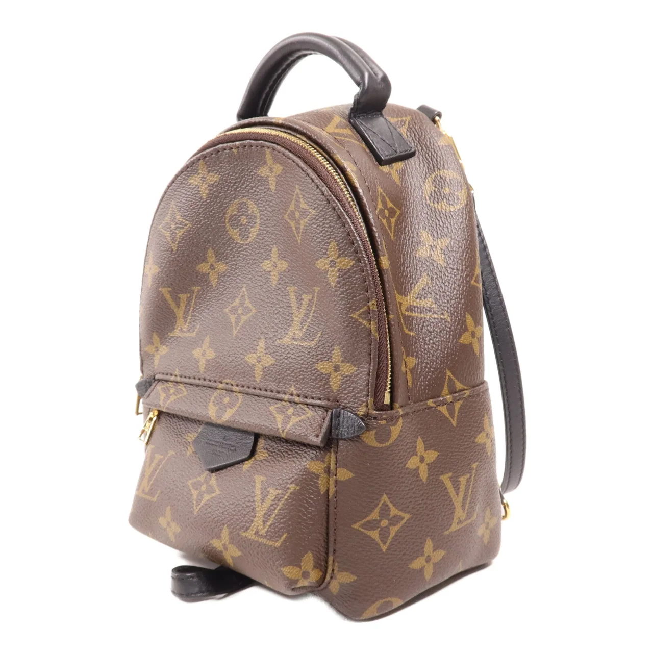 LOUIS VUITTON Palm Springs M44873 背包 塗層帆布 棕色 塗層帆布 中古品A - 縮圖 3