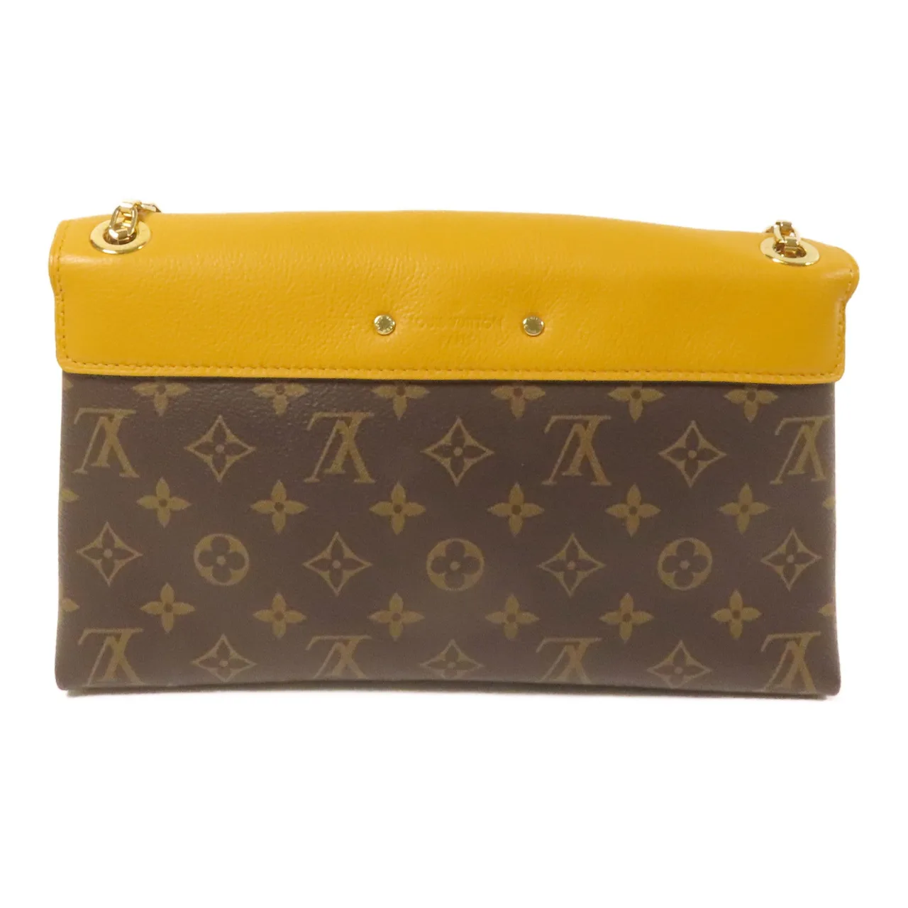 LOUIS VUITTON Pallas M41246 肩背包 塗層帆布 棕色 / 黃色 / Yellow 塗層帆布 中古品A - 縮圖 2
