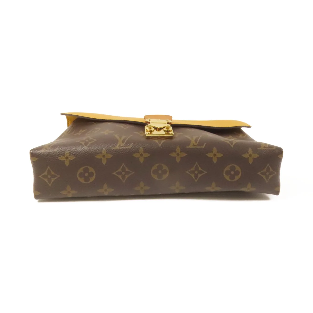 LOUIS VUITTON Pallas M41246 肩背包 塗層帆布 棕色 / 黃色 / Yellow 塗層帆布 中古品A - 縮圖 4