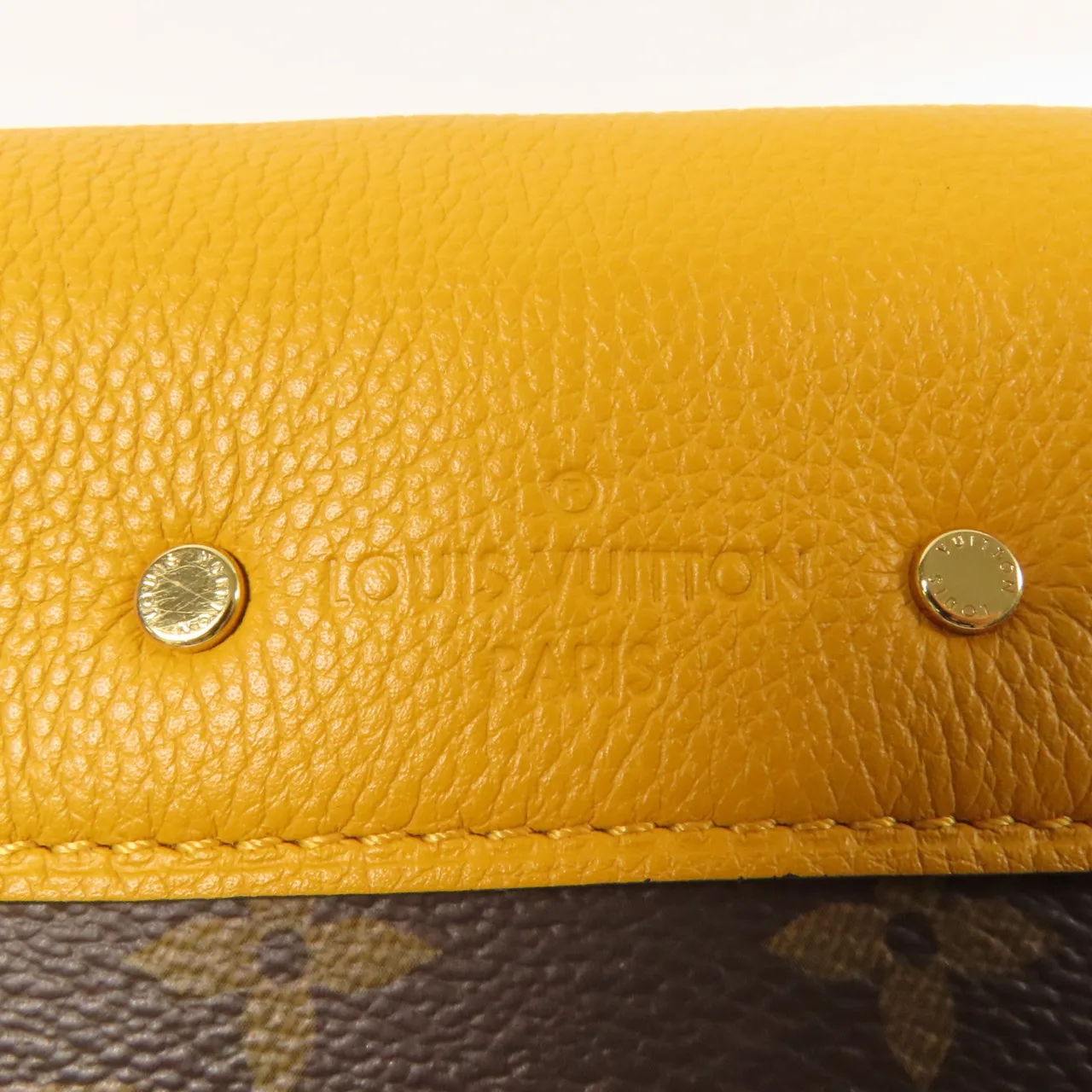 LOUIS VUITTON Pallas M41246 肩背包 塗層帆布 棕色 / 黃色 / Yellow 塗層帆布 中古品A - 縮圖 13