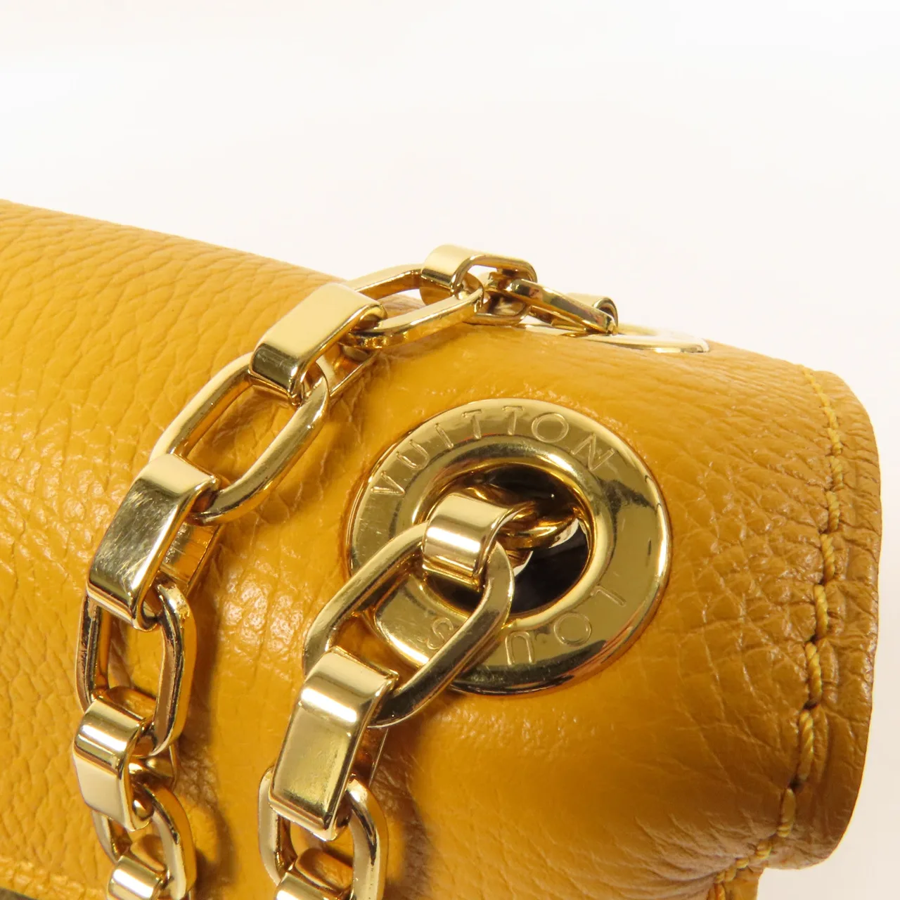 LOUIS VUITTON Pallas M41246 肩背包 塗層帆布 棕色 / 黃色 / Yellow 塗層帆布 中古品A - 縮圖 14