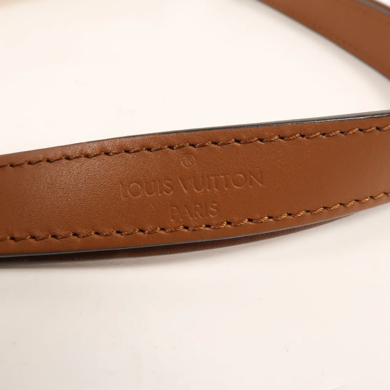 LOUIS VUITTON M55504 肩背包 牛皮 米色 / 棕色 牛皮 中古品A - 縮圖 8