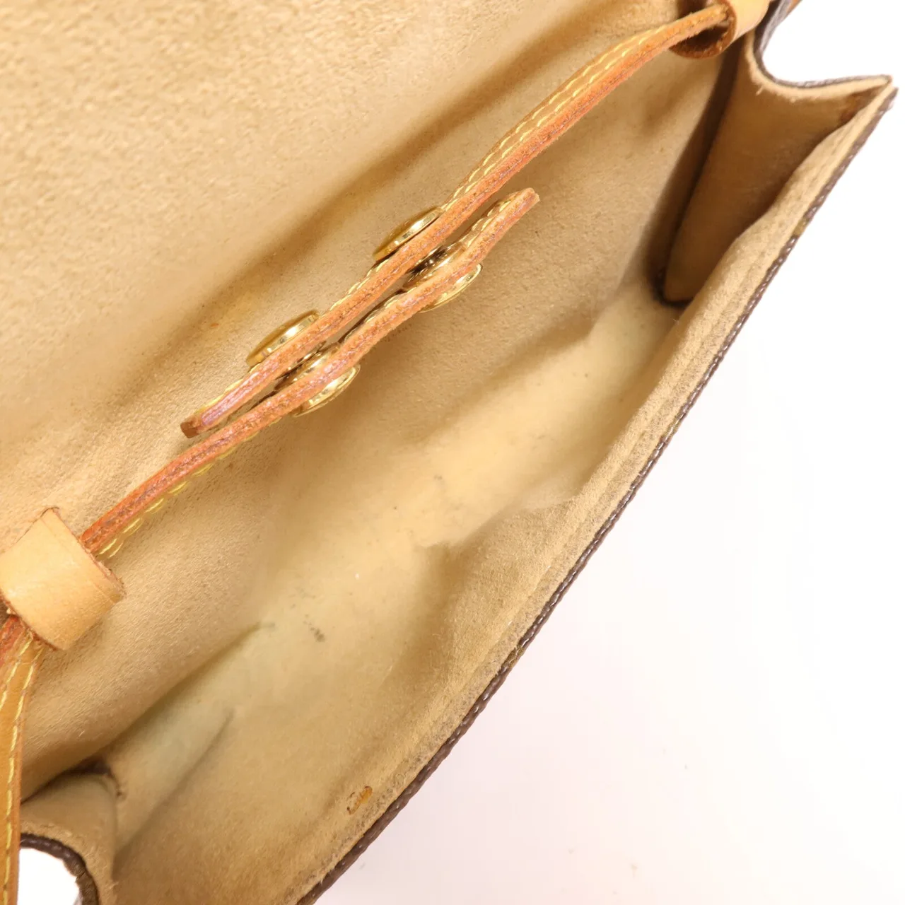 LOUIS VUITTON Pochette Twin M51854 肩背包 塗層帆布 棕色 塗層帆布 中古品B - 縮圖 5