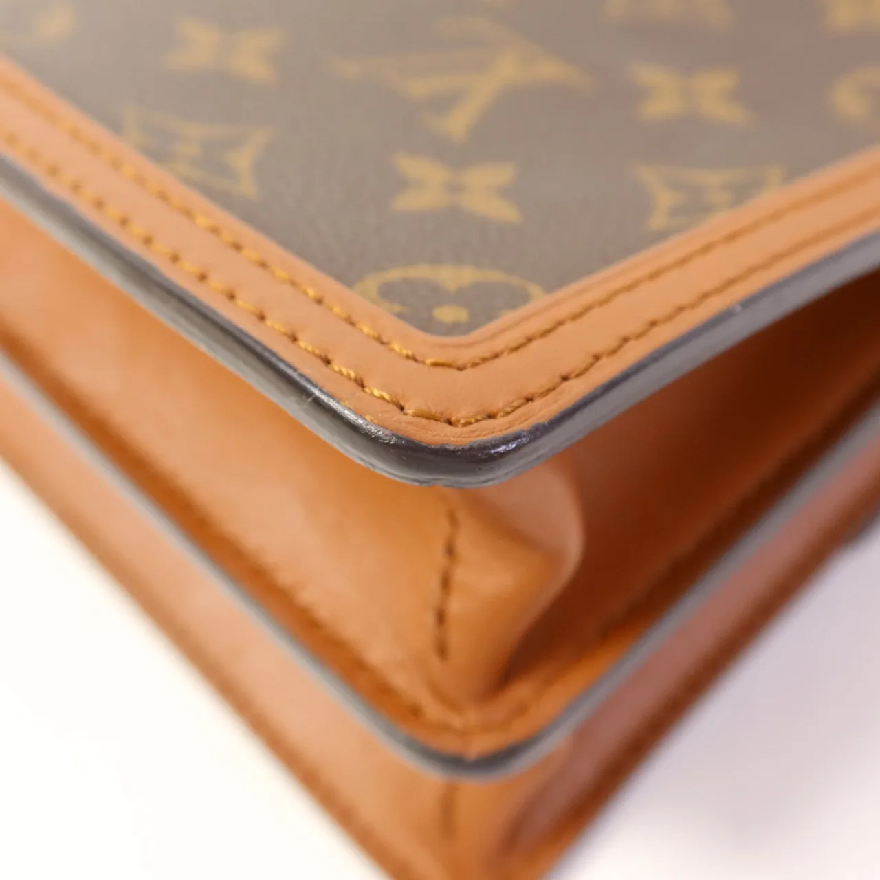 LOUIS VUITTON Mini Dauphine M44580 肩背包 塗層帆布 棕色 塗層帆布 中古品A - 縮圖 16