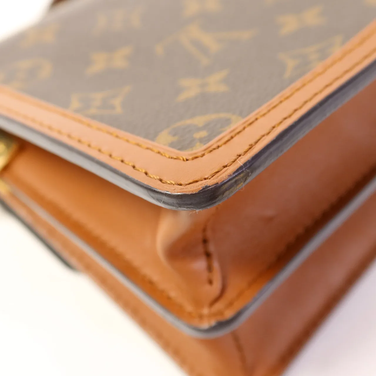 LOUIS VUITTON Mini Dauphine M44580 肩背包 塗層帆布 棕色 塗層帆布 中古品A - 縮圖 17