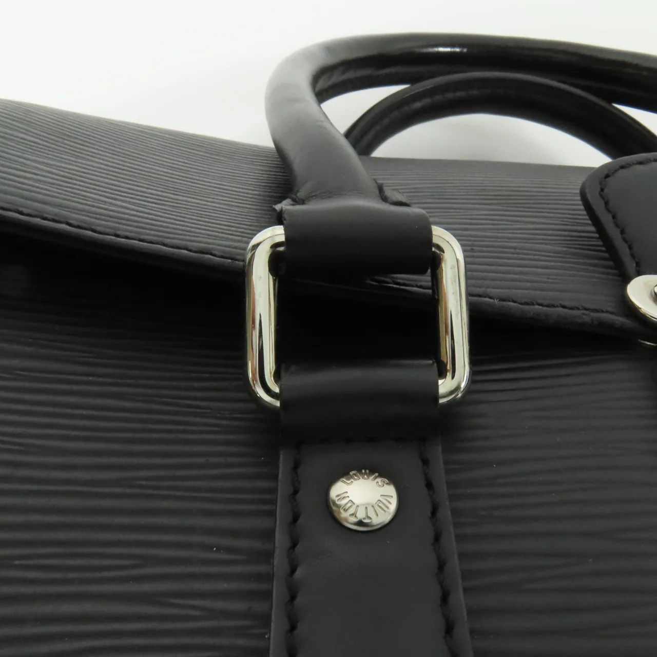 LOUIS VUITTON M58822 手提包 牛皮 黑色 牛皮 中古品B - 縮圖 8