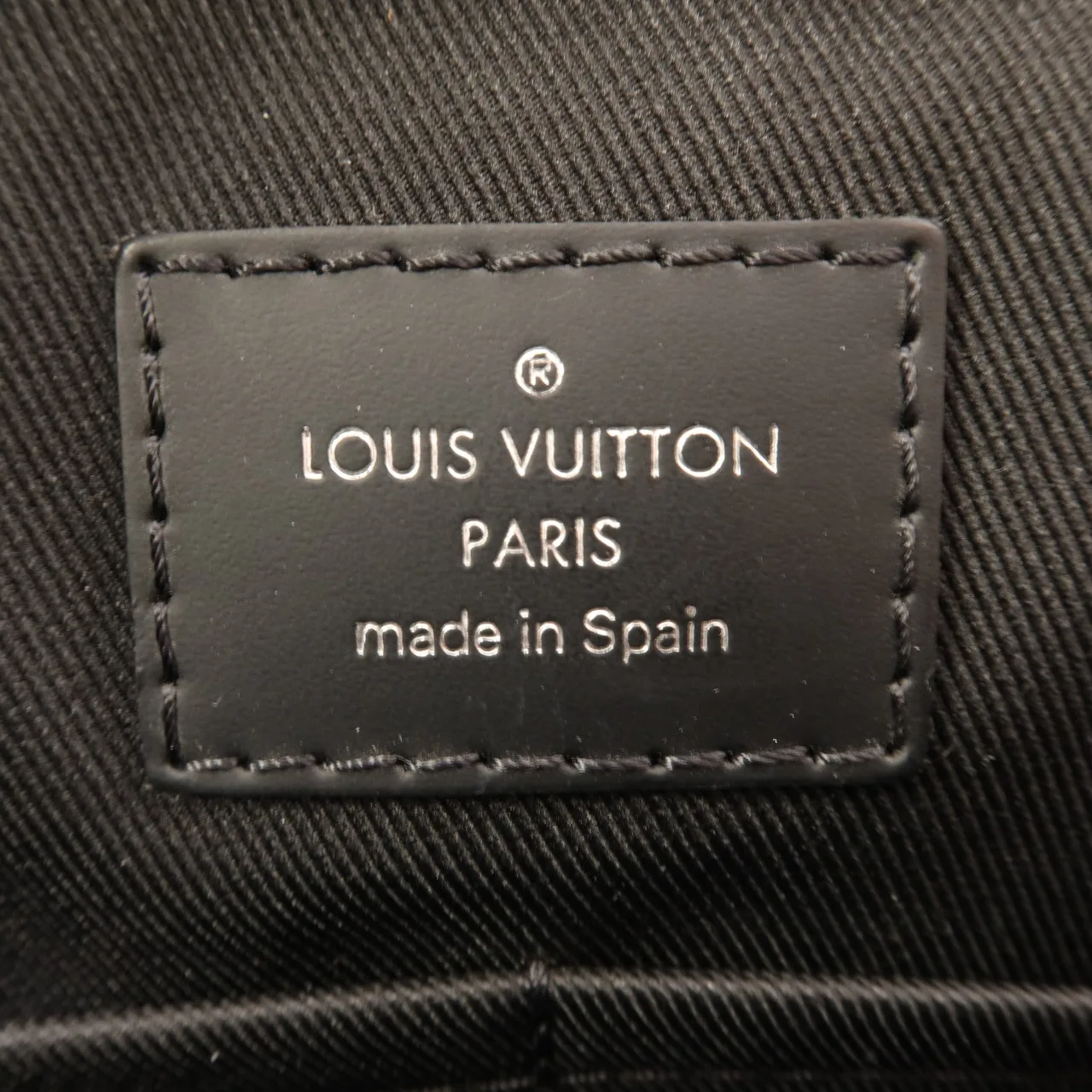 LOUIS VUITTON N41409 肩背包 塗層帆布 黑色 塗層帆布 中古品A - 縮圖 6