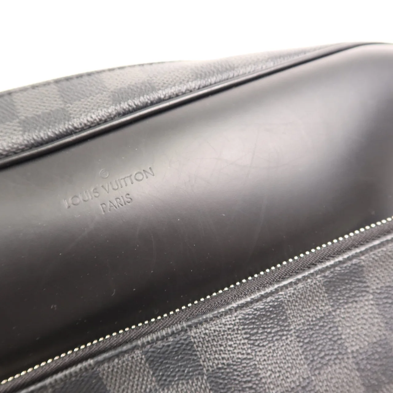 LOUIS VUITTON N41409 肩背包 塗層帆布 黑色 塗層帆布 中古品A - 縮圖 14