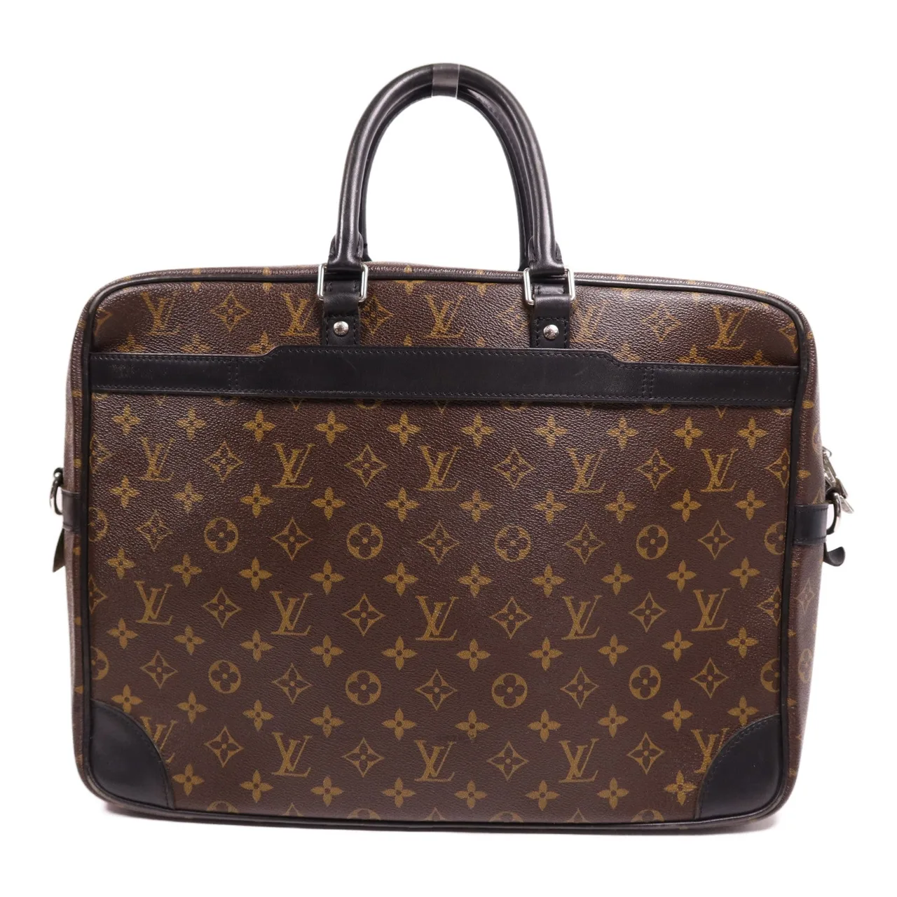 LOUIS VUITTON Porte Documents M40224 手提包 塗層帆布 棕色 塗層帆布 中古品B - 縮圖 2