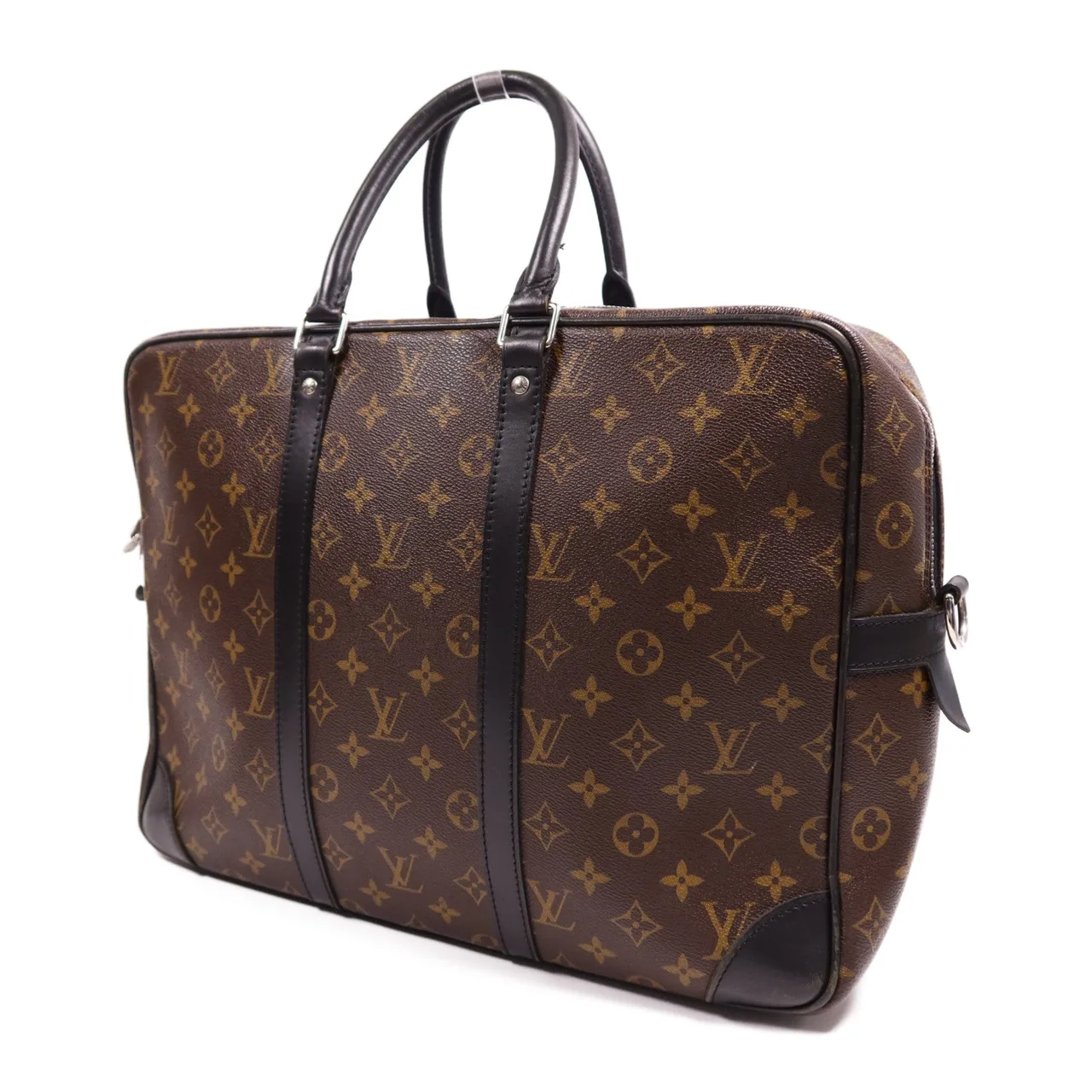 LOUIS VUITTON Porte Documents M40224 手提包 塗層帆布 棕色 塗層帆布 中古品B - 縮圖 3