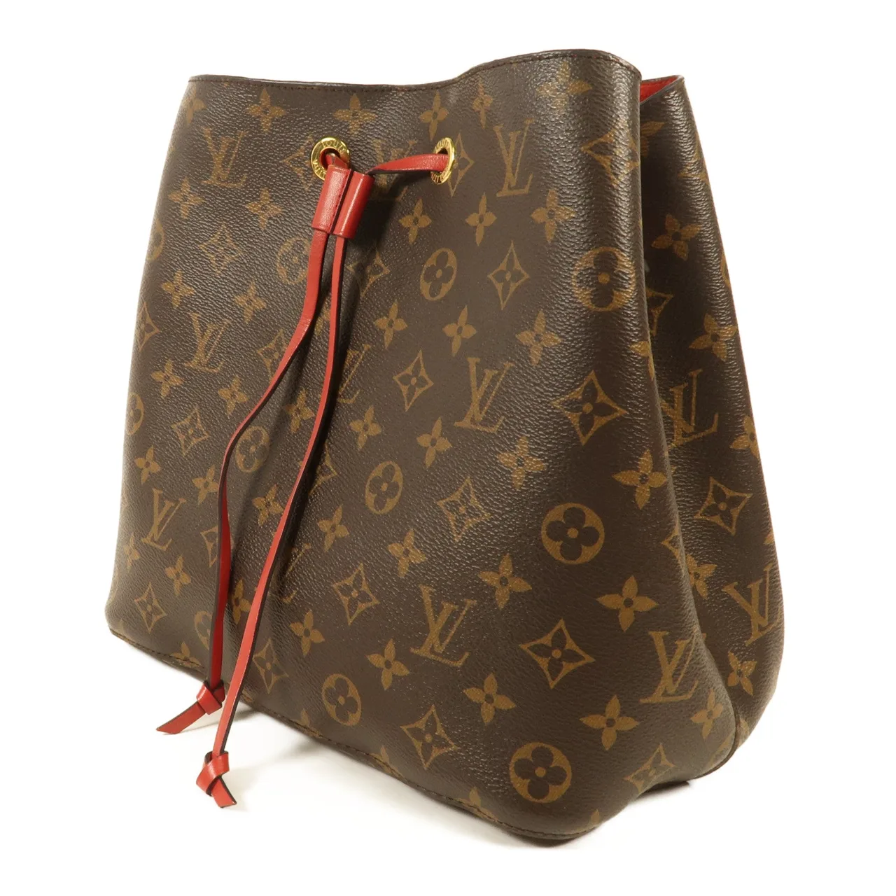LOUIS VUITTON NeoNoe M44021 肩背包 塗層帆布 紅色 / Red 塗層帆布 中古品B - 縮圖 3