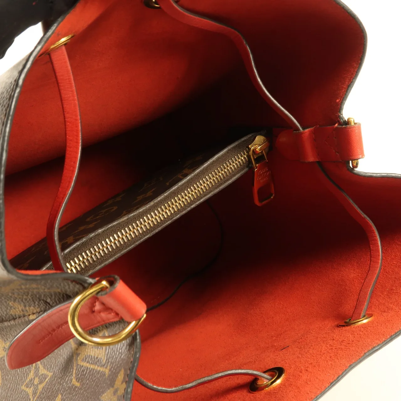 LOUIS VUITTON NeoNoe M44021 肩背包 塗層帆布 紅色 / Red 塗層帆布 中古品B - 縮圖 5