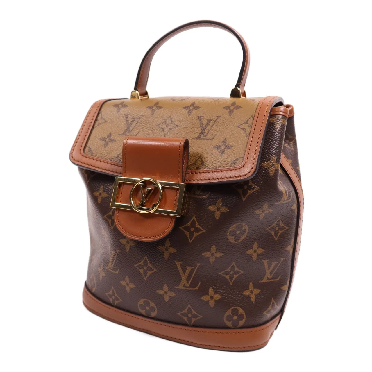 LOUIS VUITTON Dauphine M45142 兩用包 塗層帆布 棕色 塗層帆布 中古品A - 縮圖 3