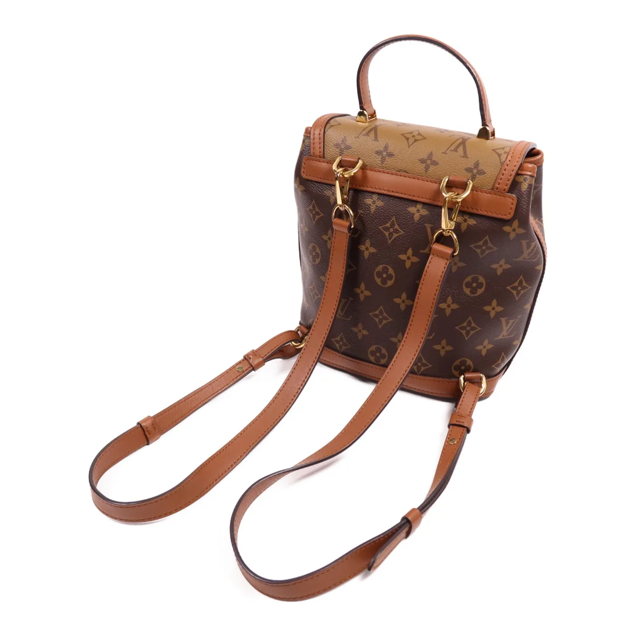 LOUIS VUITTON Dauphine M45142 兩用包 塗層帆布 棕色 塗層帆布 中古品A - 縮圖 8