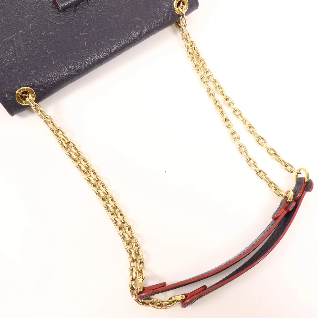 LOUIS VUITTON Vavin M52271 肩背包 牛皮 海軍藍 / Blue/Red 牛皮 中古品B - 縮圖 8