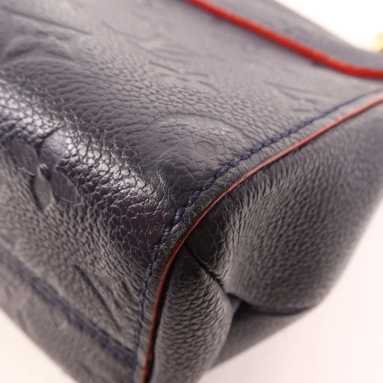 LOUIS VUITTON Vavin M52271 肩背包 牛皮 海軍藍 / Blue/Red 牛皮 中古品B - 縮圖 11