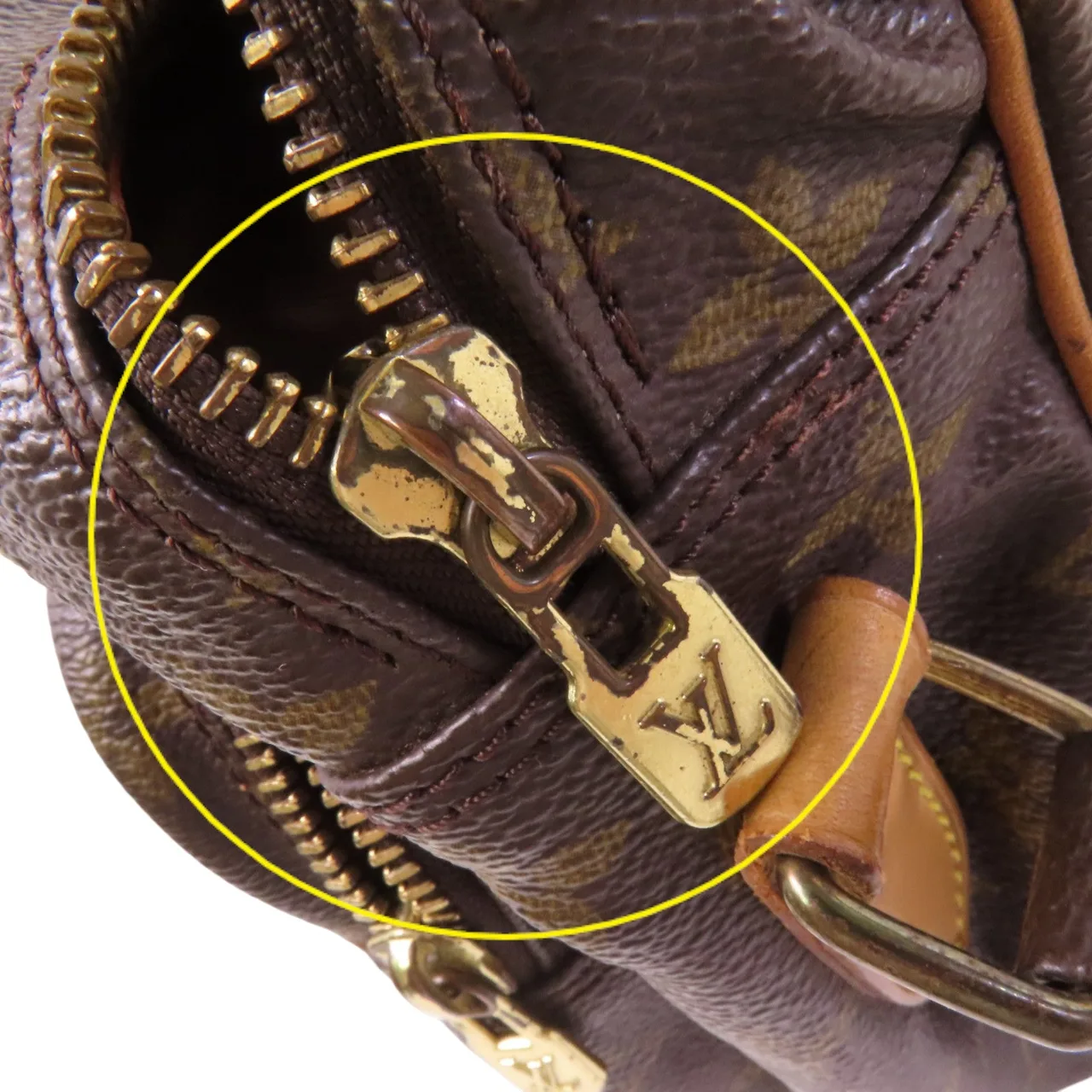 LOUIS VUITTON Nile M45244 肩背包 塗層帆布 棕色 塗層帆布 中古品B - 縮圖 24