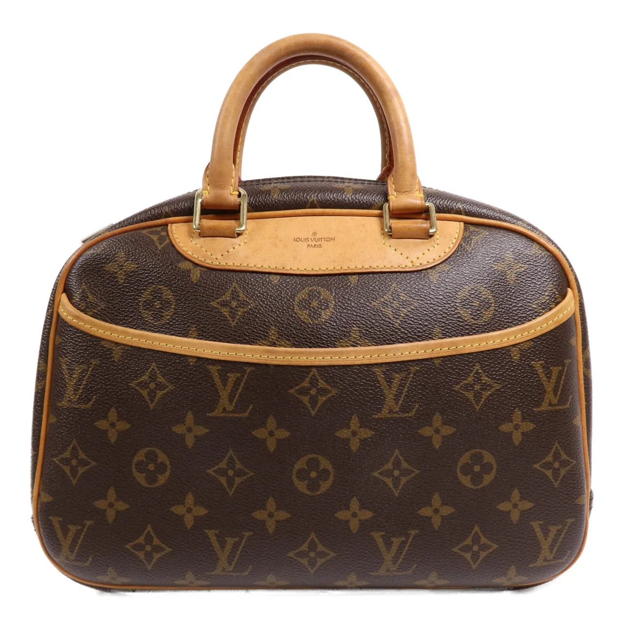 LOUIS VUITTON Trouville M42228 手提包 塗層帆布 棕色