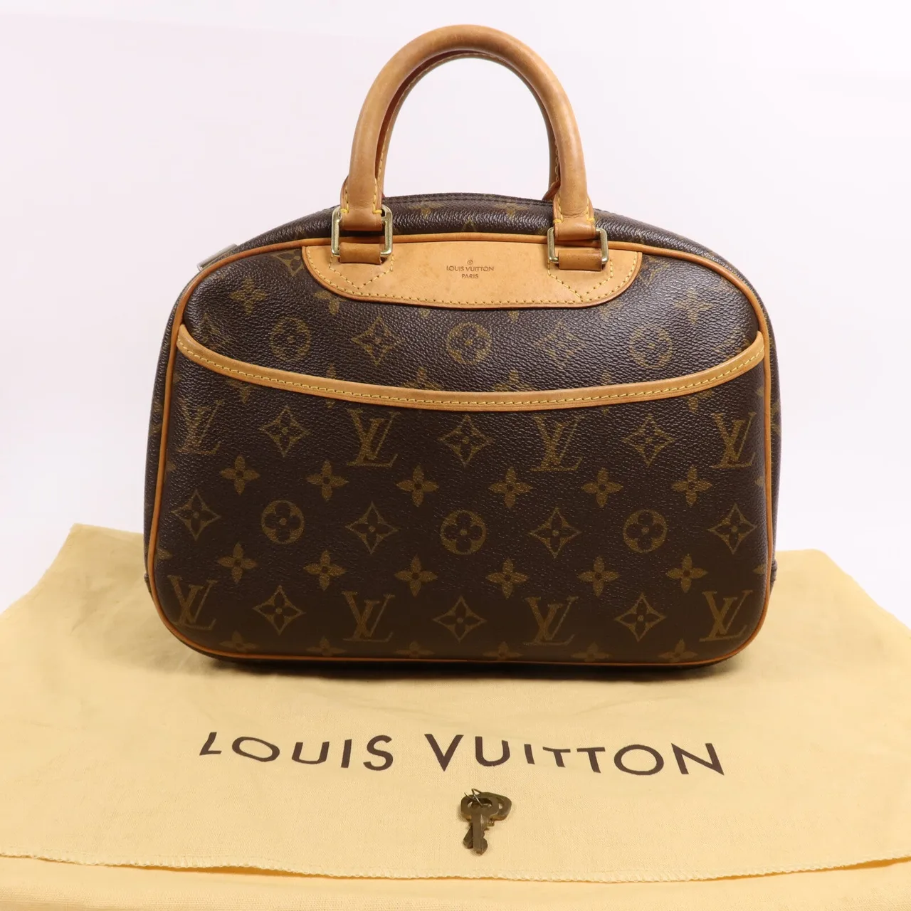LOUIS VUITTON Trouville M42228 手提包 塗層帆布 棕色 塗層帆布 中古品B - 縮圖 7