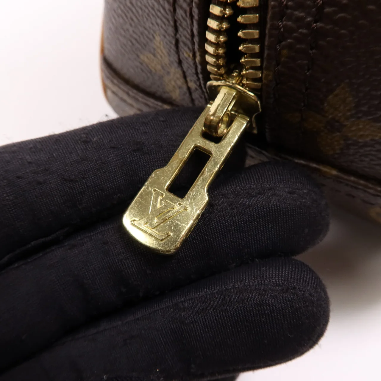 LOUIS VUITTON Trouville M42228 手提包 塗層帆布 棕色 塗層帆布 中古品B - 縮圖 20