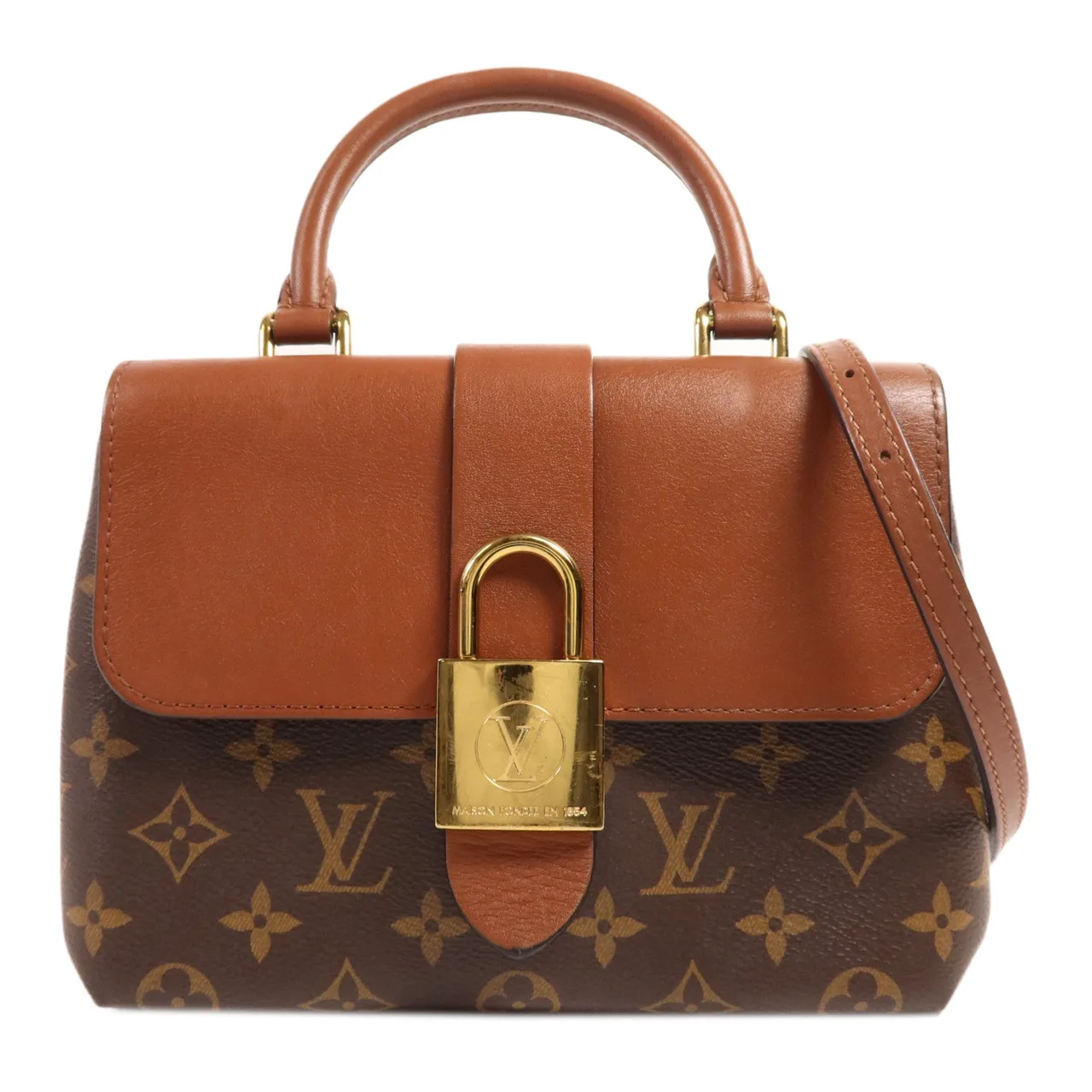 LOUIS VUITTON Locky M44654 兩用包 塗層帆布 棕色