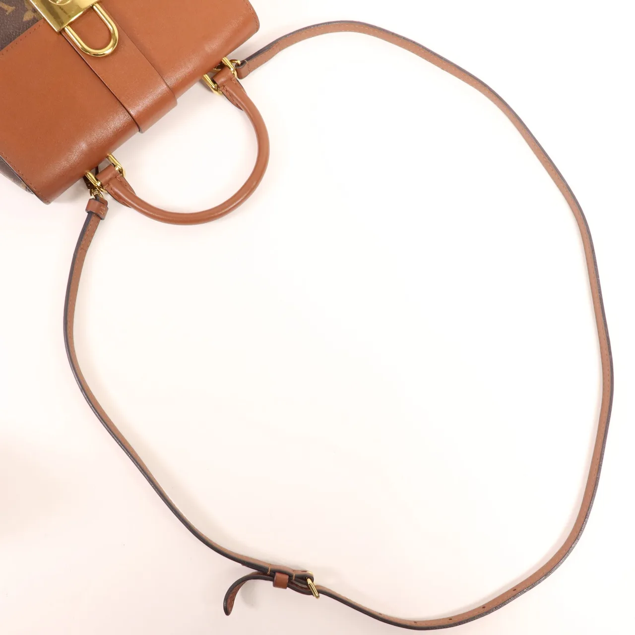 LOUIS VUITTON Locky M44654 兩用包 塗層帆布 棕色 塗層帆布 中古品B - 縮圖 7