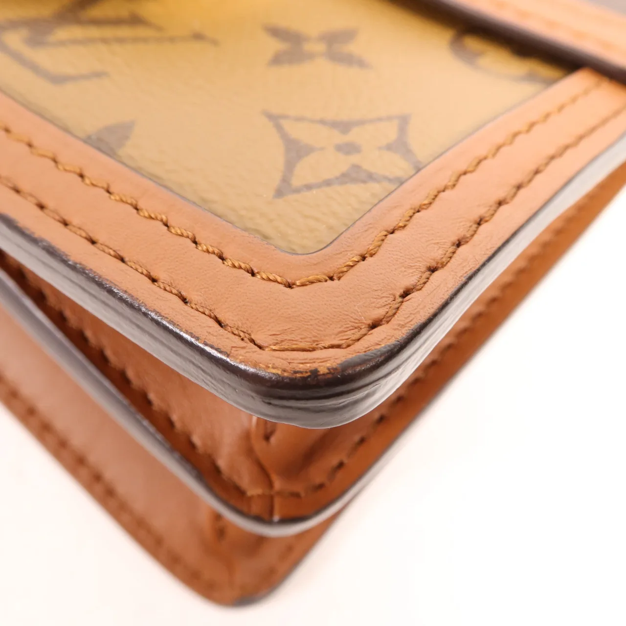 LOUIS VUITTON Mini Dauphine M44580 肩背包 塗層帆布 棕色 塗層帆布 中古品A - 縮圖 9