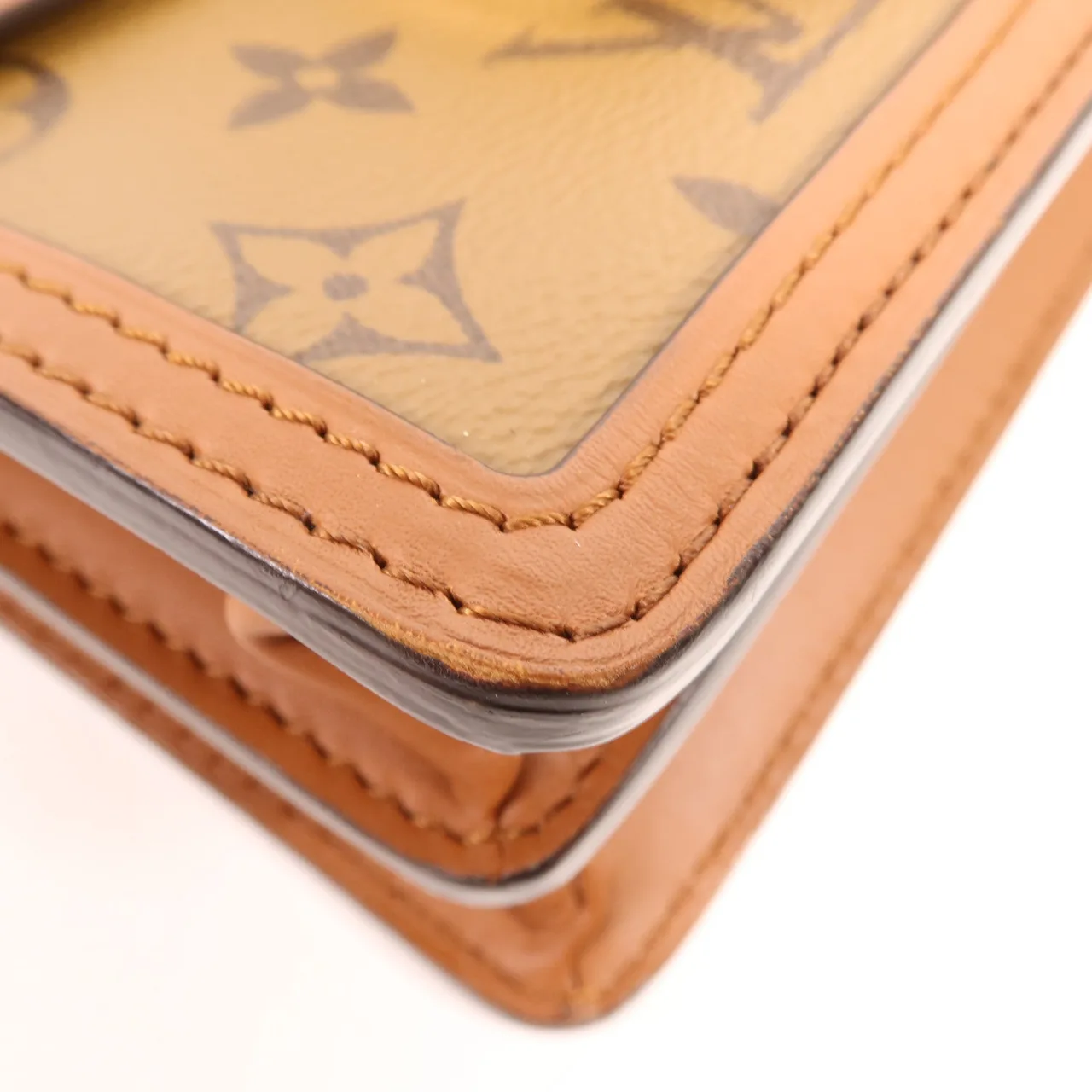 LOUIS VUITTON Mini Dauphine M44580 肩背包 塗層帆布 棕色 塗層帆布 中古品A - 縮圖 10