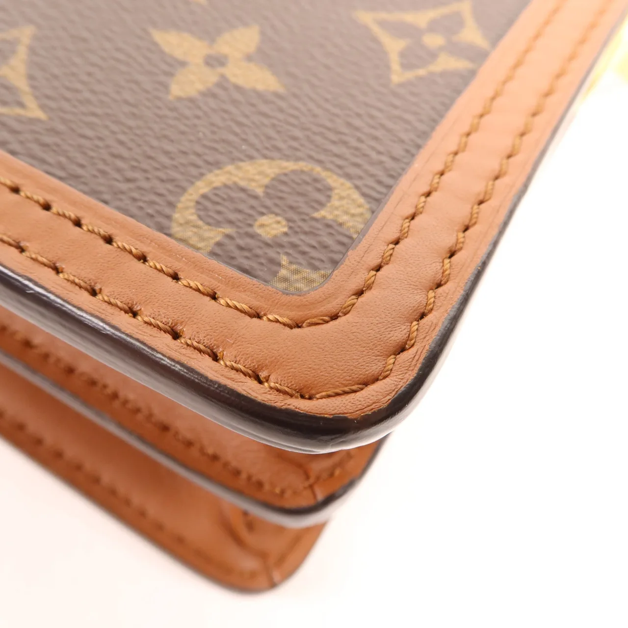 LOUIS VUITTON Mini Dauphine M44580 肩背包 塗層帆布 棕色 塗層帆布 中古品A - 縮圖 11