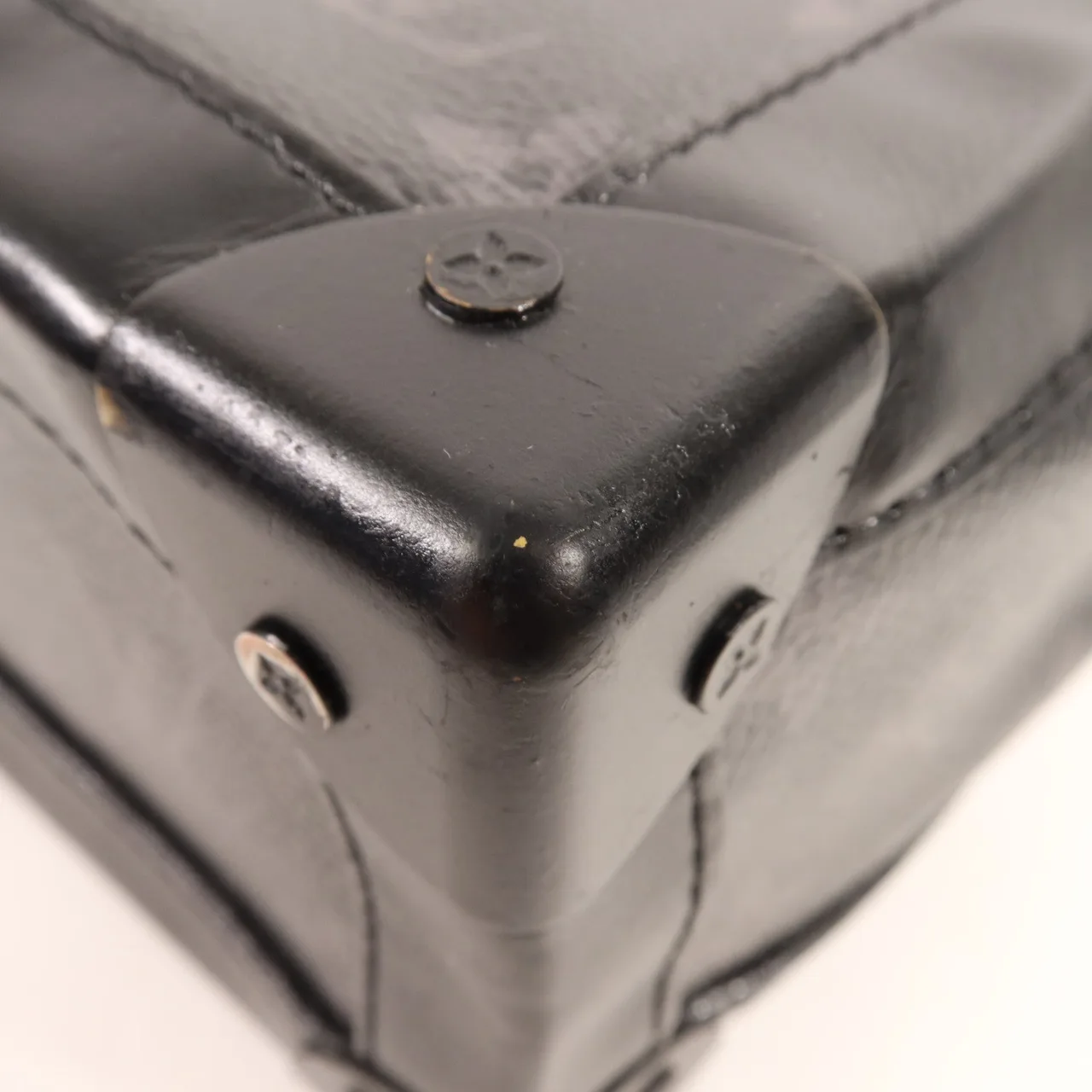 LOUIS VUITTON Soft Trunk M44730 肩背包 塗層帆布 黑色 塗層帆布 中古品B - 縮圖 9