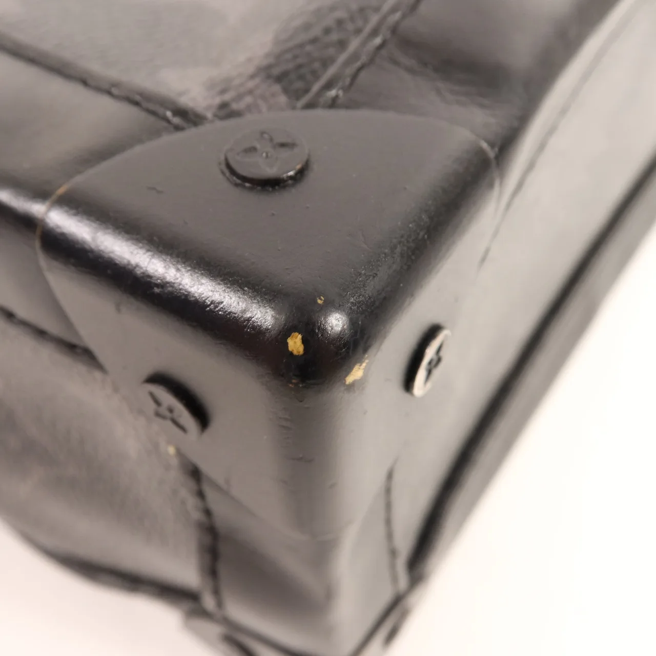 LOUIS VUITTON Soft Trunk M44730 肩背包 塗層帆布 黑色 塗層帆布 中古品B - 縮圖 10