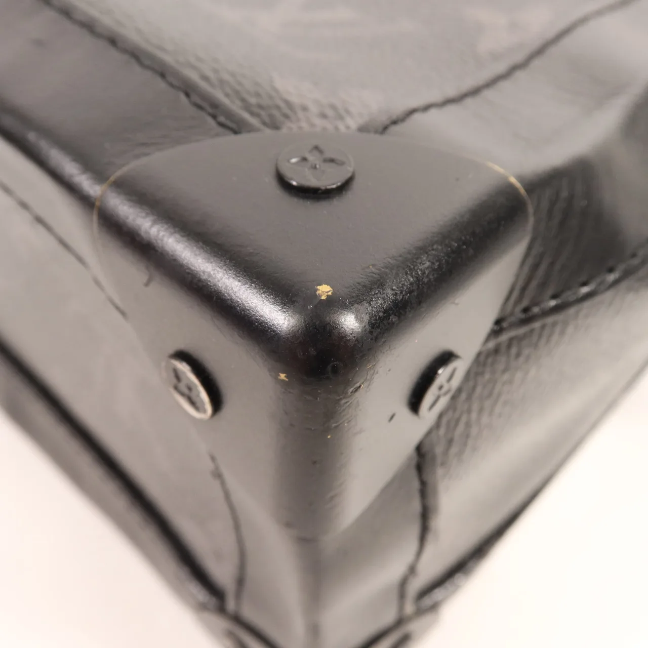 LOUIS VUITTON Soft Trunk M44730 肩背包 塗層帆布 黑色 塗層帆布 中古品B - 縮圖 11