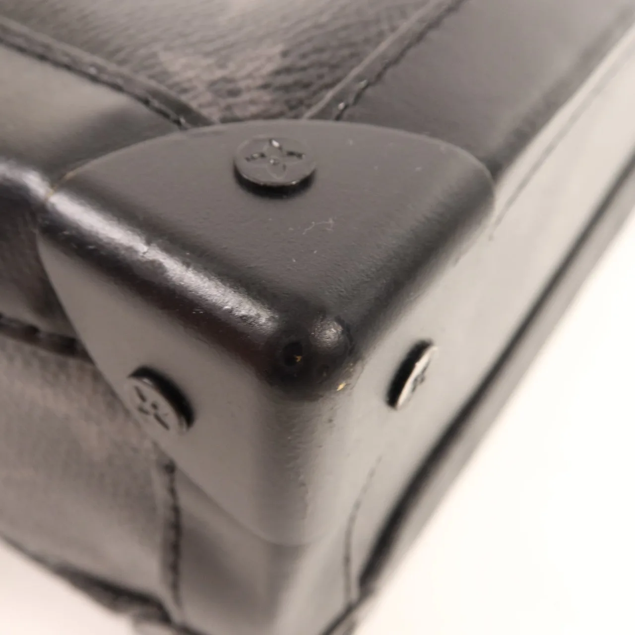 LOUIS VUITTON Soft Trunk M44730 肩背包 塗層帆布 黑色 塗層帆布 中古品B - 縮圖 12